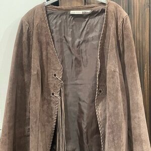Brown Suede Women's Jacket